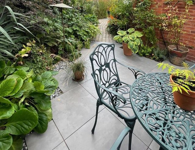 landscaped garden path